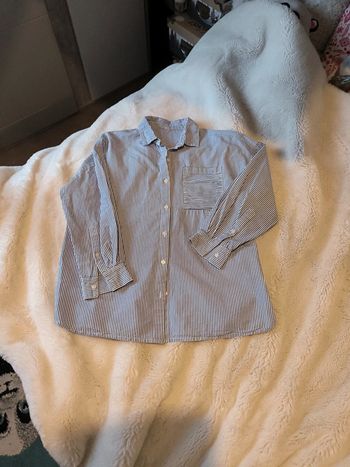 Chemise rayée bleu et blanc