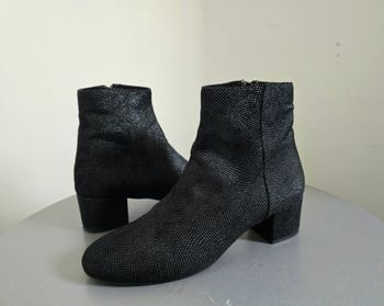 📌 Bottines en Cuir Elégantes avec Détails Accessoire Diffusion
