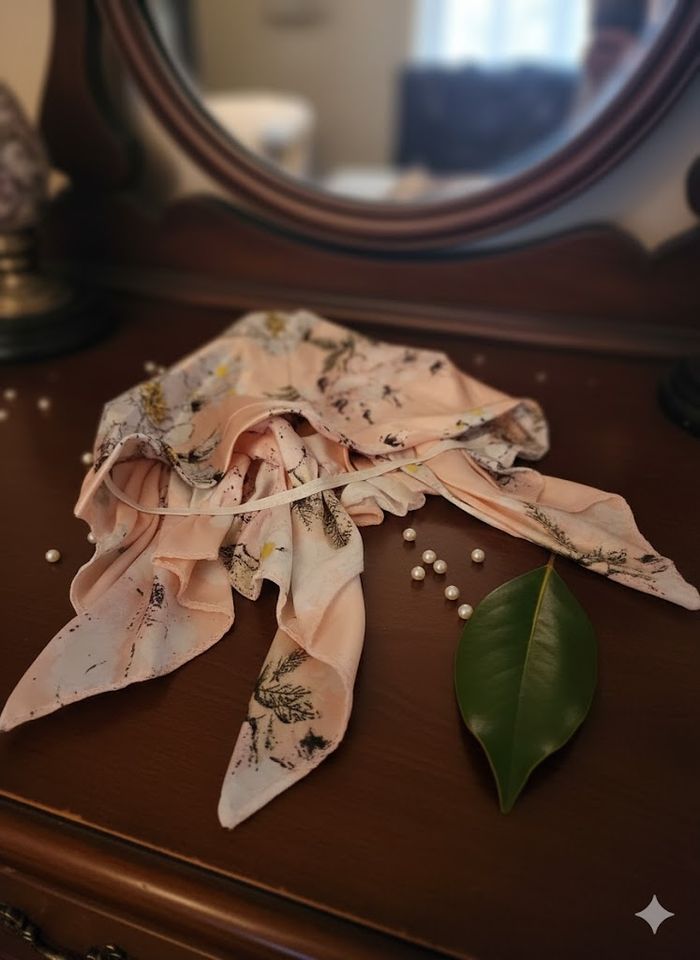 Bonnet de Nuit Satiné Pêche Fleuri - Protège & Sublime vos Cheveux ! - photo numéro 7