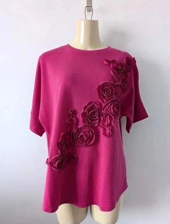 Blouse top chic fleurs - Savida - taille 40/42