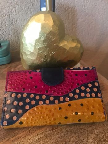 Portefeuille Compagnon porte de cartes neuf multicolores The Genuine Leather