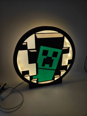 Lampe lumineuse à led minecraft