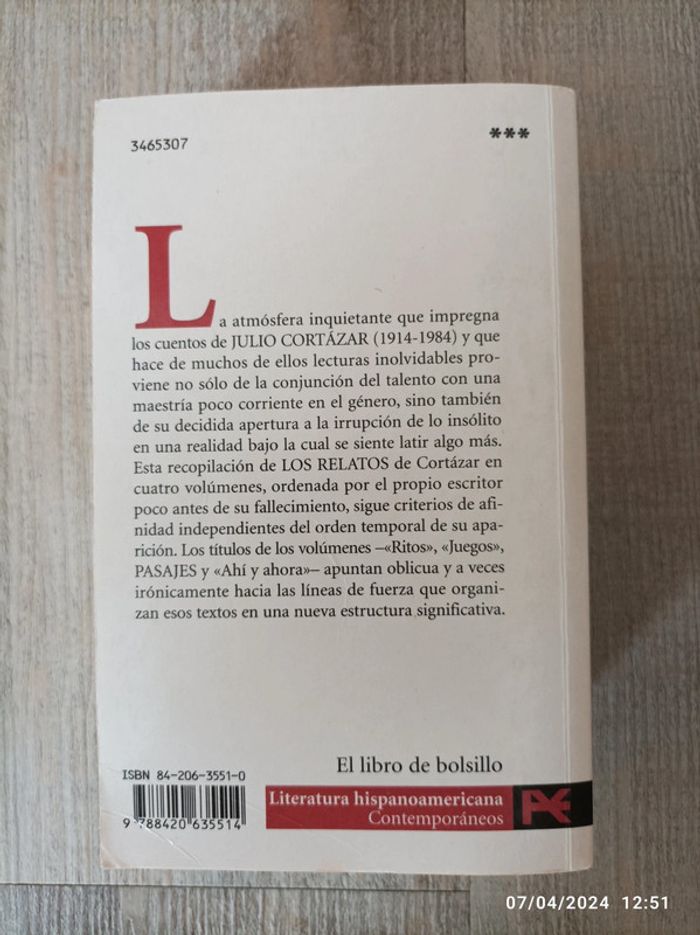 Los relatos 3 pasajes - Julio cortazar - photo numéro 2