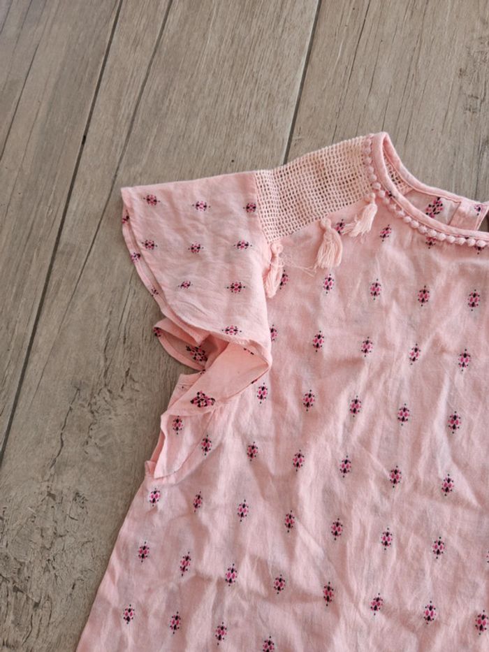 Blouse d'été rose Galerie Lafayette 12 ans neuve - photo numéro 3