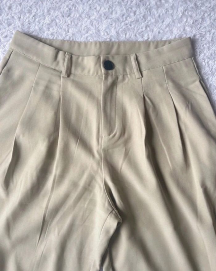 Pantalon taille haute fluide vert clair taille 42 - photo numéro 4