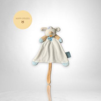Peluche doudou chien bleu orange king bear DP193