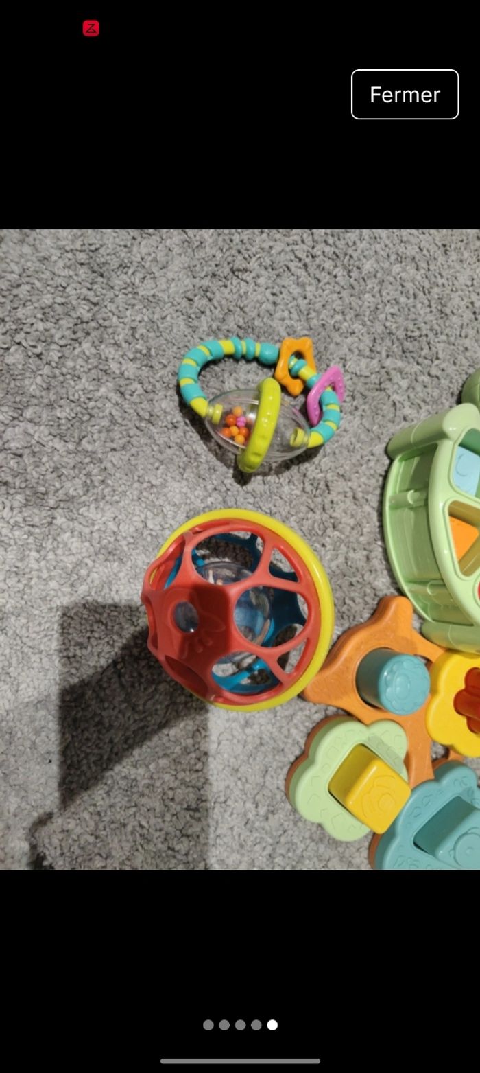 Lot jeu forme dinosaure balle hochet - photo numéro 5