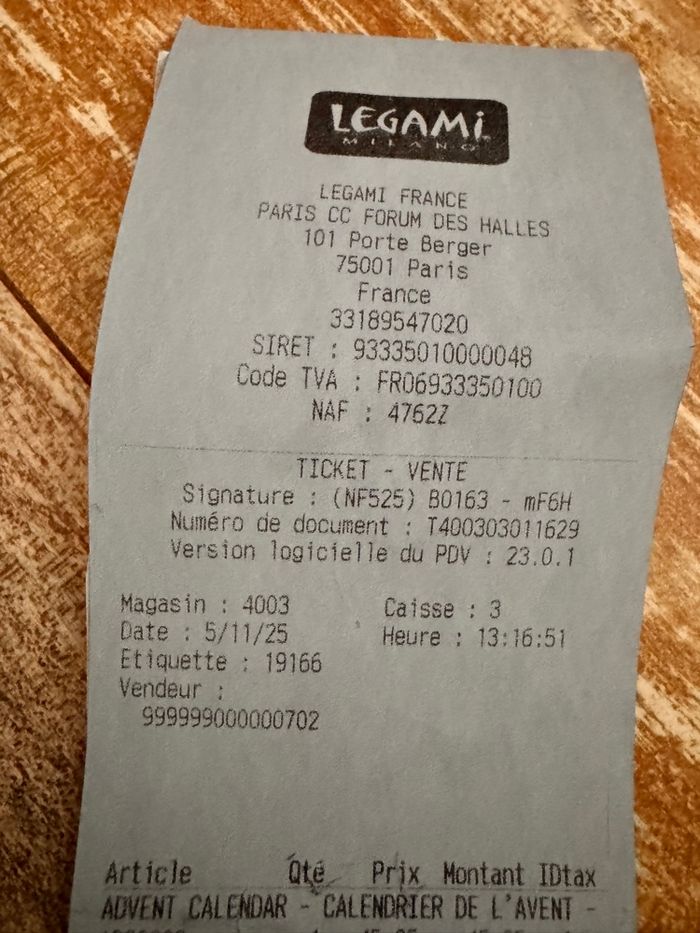Calendrier de l’avent train Legami 2025 sous blister neuf - photo numéro 5