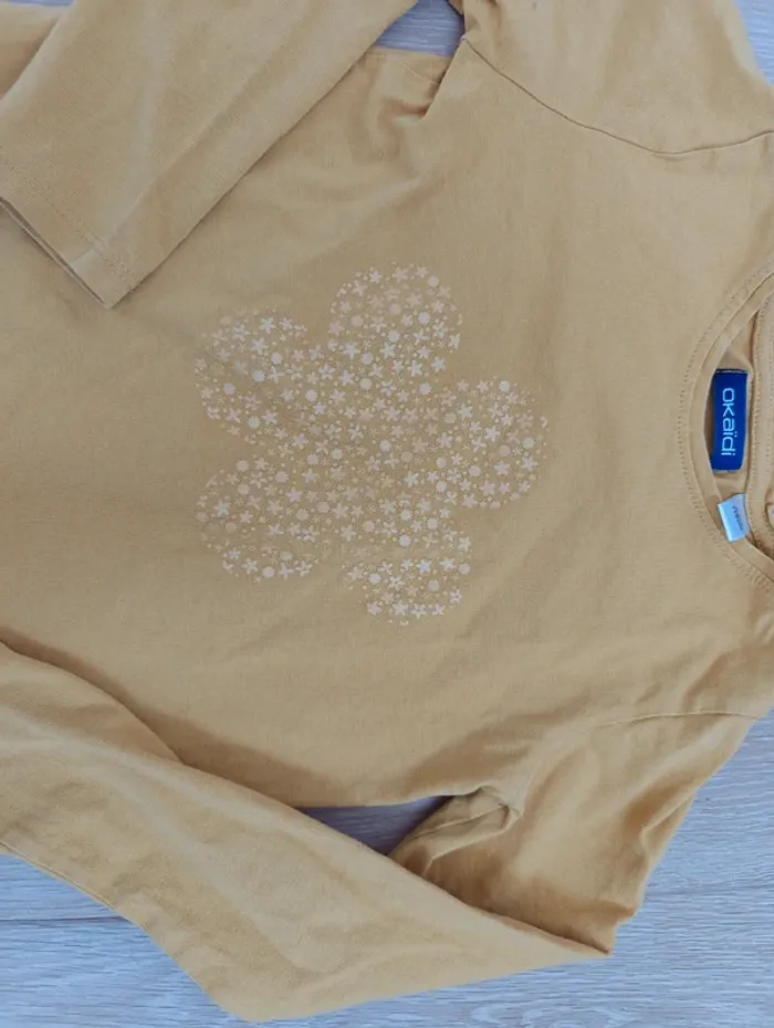 Tee shirt moutarde Okaïdi - photo numéro 2