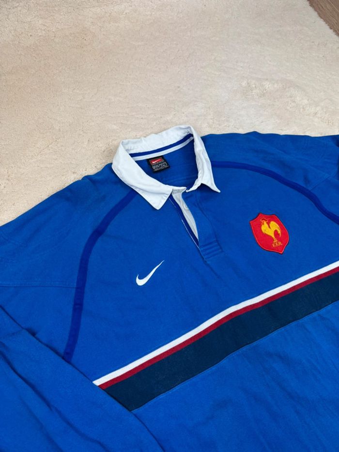 Maillot De Rugby Nike Vintage Équipe de France CDM 1999 Taille XXL - photo numéro 4