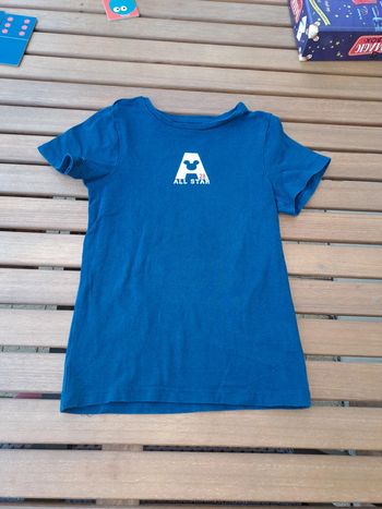 Tee-shirt marine mickey taille 3/4 ans