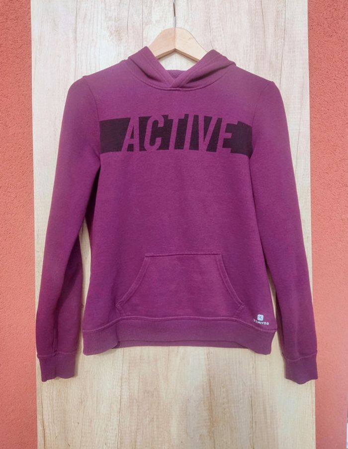 Sweat à capuche Domyos taille XS - photo numéro 1