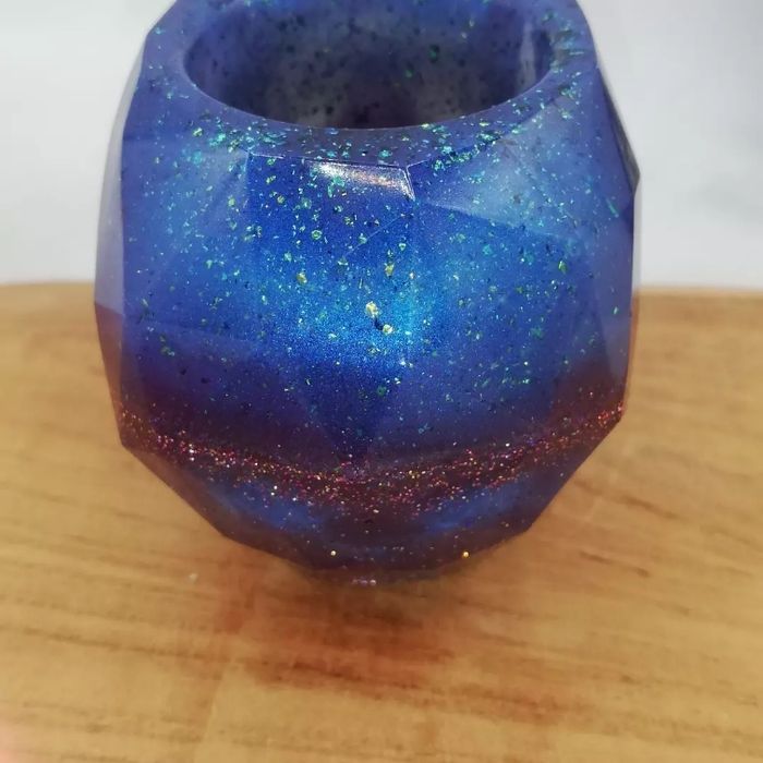 Crâne géometrique en résine - photo numéro 5