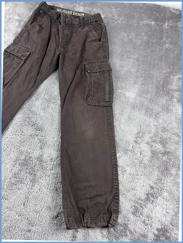 Pantalon large cargo Vintage Tommy Hilfiger Marron Taille W31 - photo numéro 11