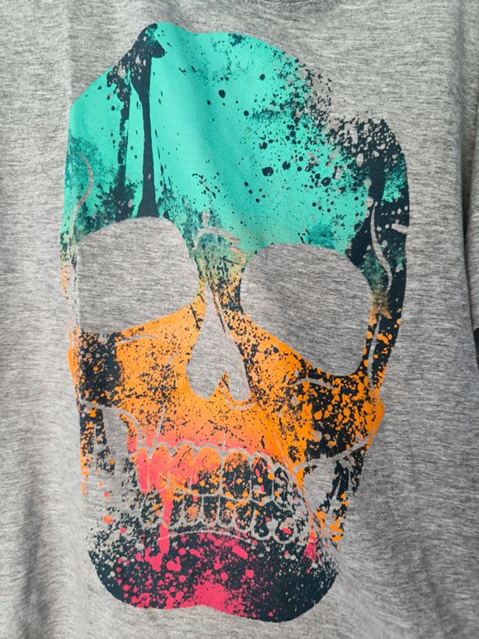 Tee shirt tête de mort garçon by kool - photo numéro 3