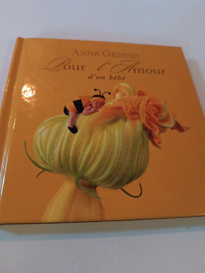 Petit small Livre Book jaune yellow abeille bee photo photographie Anne Geddes bébé baby amour 2003 - photo numéro 2