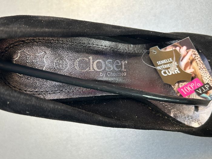 Chaussures noire fleuries Closer by Chaussea - Pointure 38 - photo numéro 9