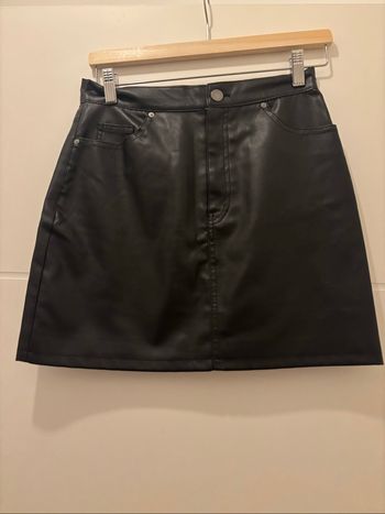 Jupe simili cuir noir taille 48/M