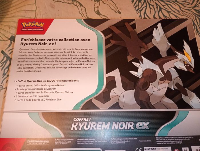 Coffret pokémon Kyurem noir ex - photo numéro 2