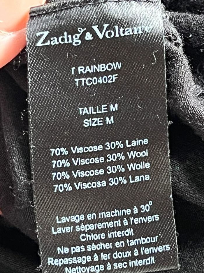 Robe noire boutonnée Zadig et Voltaire M - photo numéro 9