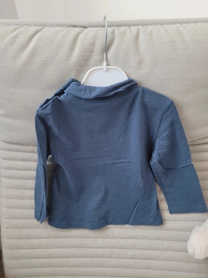 Tee shirt manches longues bleu 23 mois - photo numéro 2
