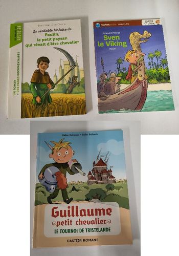 lot 3 livres - Romans / doc / histoire / 6-8 ans