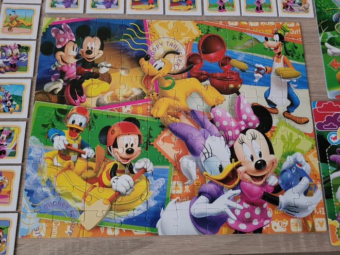 Lot de puzzles et mémo Disney - photo numéro 2