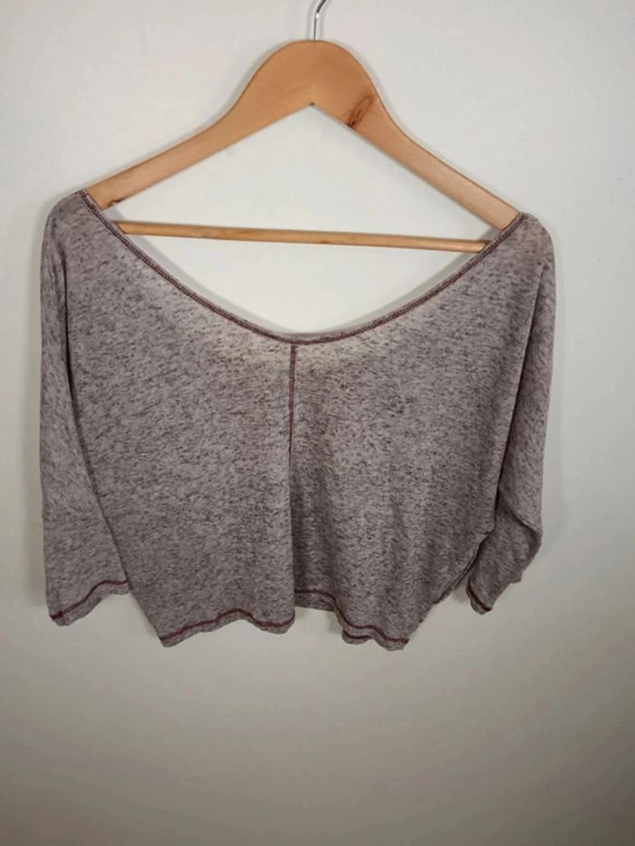 C31 blouse gris cache cache T2 - photo numéro 2