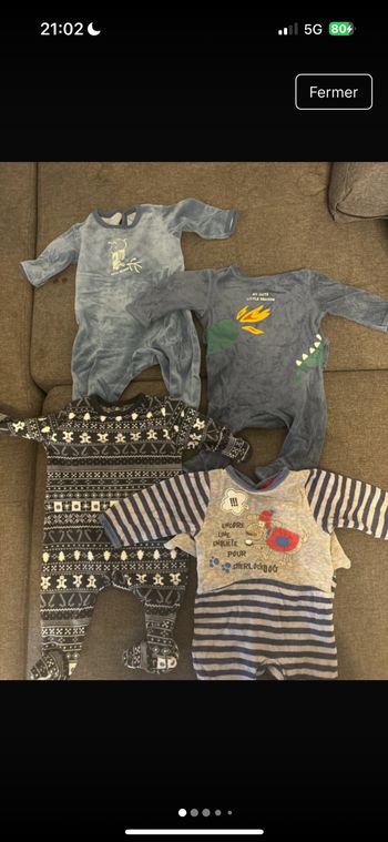 Lot 4 pyjamas