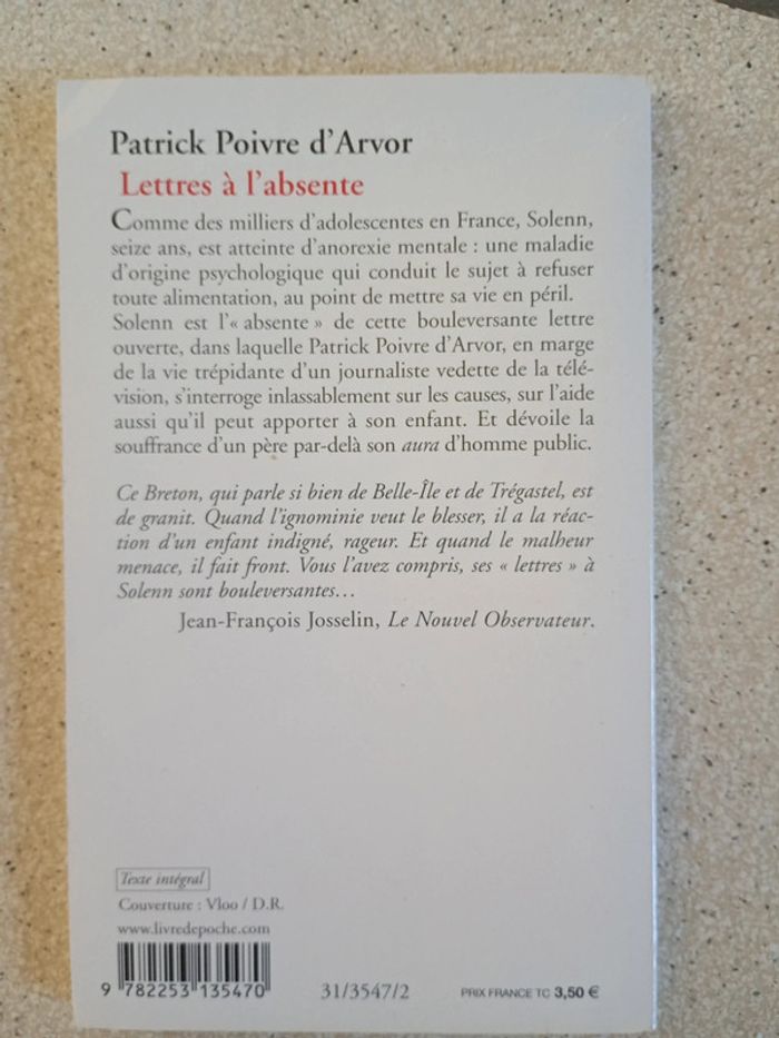 Lettres à l'absente - photo numéro 2