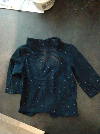 T-shirt manches longues col roulé