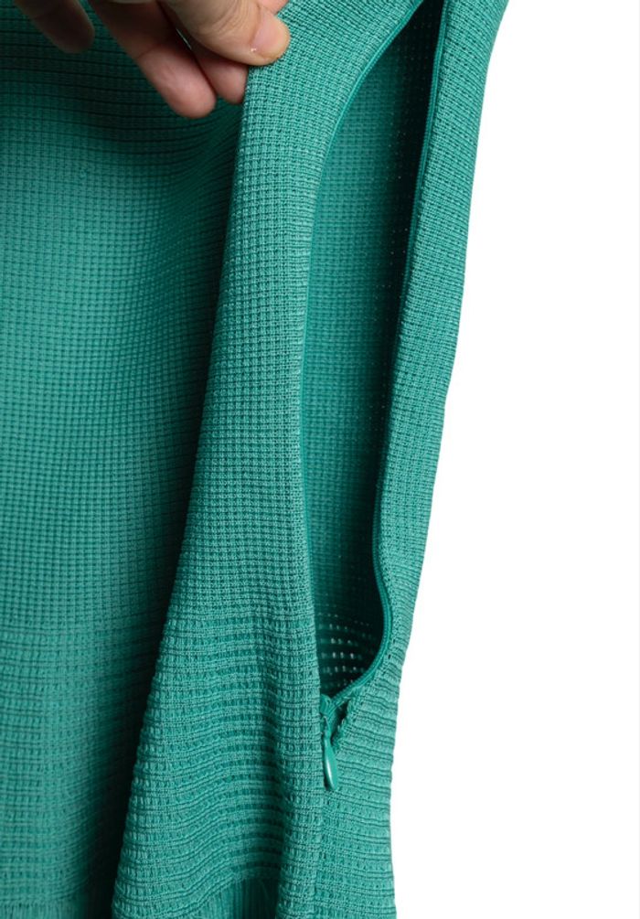 Robe en maille turquoise Lil Paris - photo numéro 9