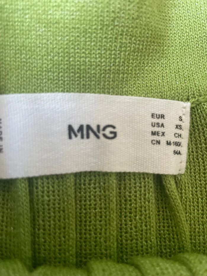 Jupe plissée verte MANGO - photo numéro 4