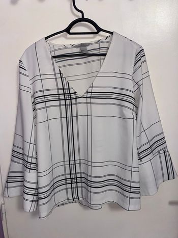 Blouse H&M blanche et noire
