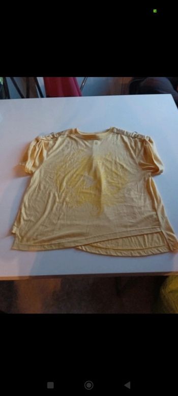 Tee shirt femme manches courtes  croc top asymétrique Diesel taille XXS