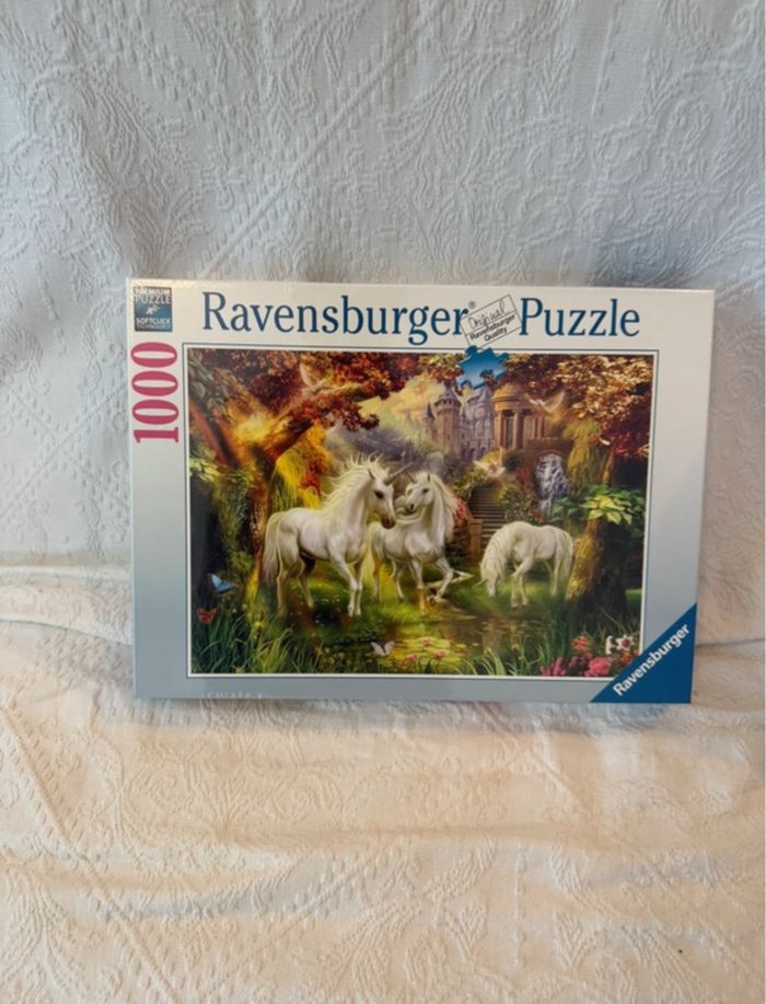 Puzzle 1000 pièces - Licornes dans la forêt
