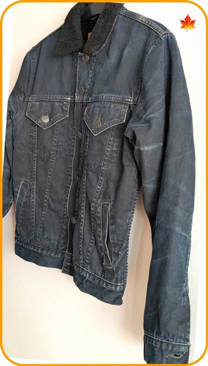 Veste en jeans doublé Levi's homme S Vintage - photo numéro 3