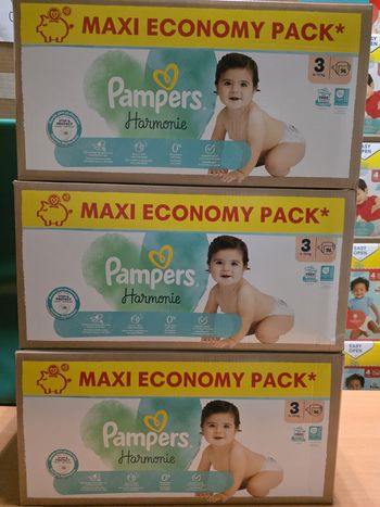 288 couches Pampers Harmonie T3