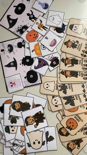 Lot 3 jeux Halloween - 5 familles - memory - ombres