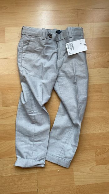 Pantalon enfant cérémonie gris