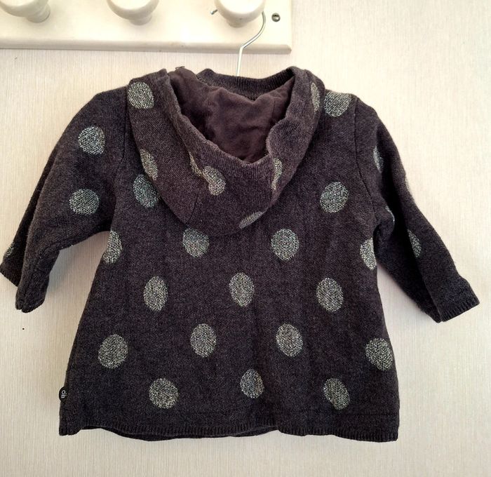 Gilet double avec capuche Taille 6 Mois - photo numéro 2