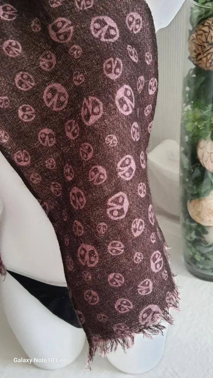 Grande écharpe double face "Coccinelle" - photo numéro 2