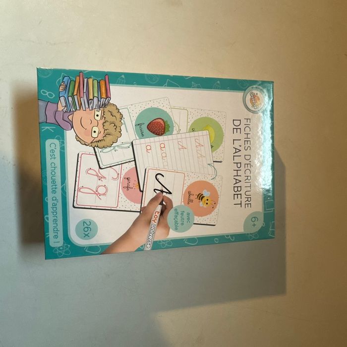 Jeu Fiche d’écriture de l’alphabet