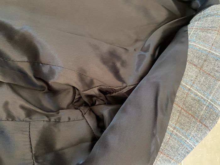 Blazer Mango gris à carreaux taille 34 / S - photo numéro 14