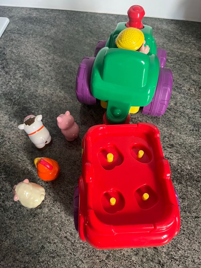 Tracteur musical avec animaux - photo numéro 2