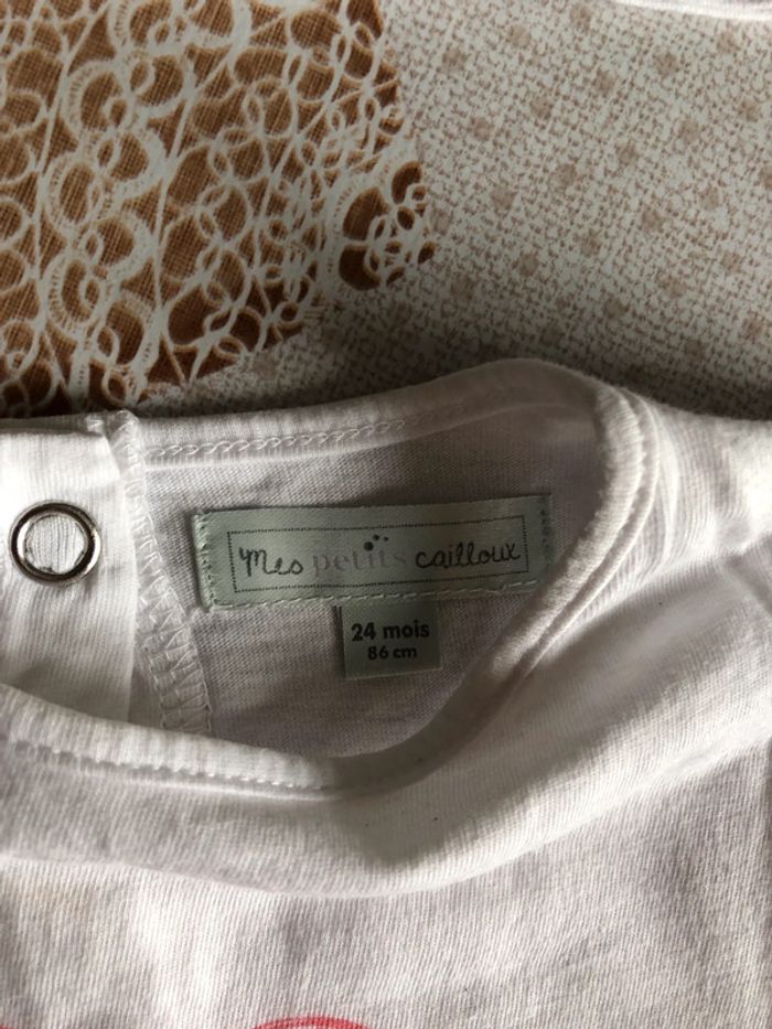 Lot 2 tee shirt blanc - photo numéro 4