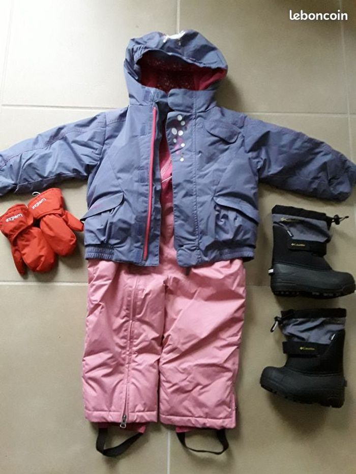Ensemble ski neige fille 2 à 4 ans TBE