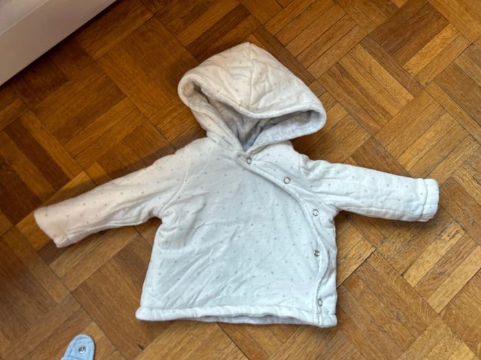 Manteau réversible bébé garçon 3 mois - photo numéro 5