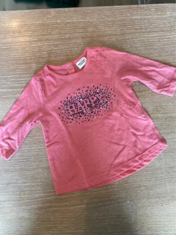 T-shirt manches longues Happy