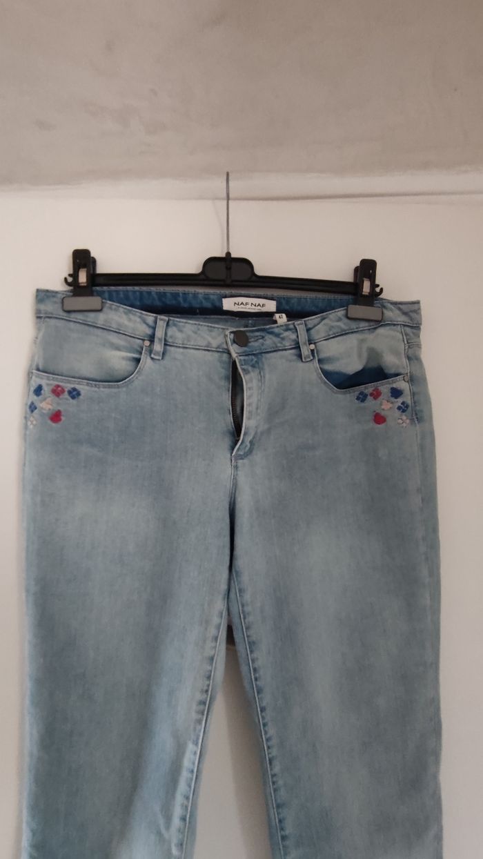 Pantalon jeans 👖 femme taille 42 marque  NAf Naf - photo numéro 2
